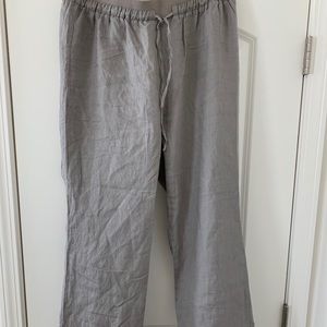 Grey Linen Trousers